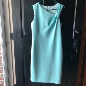 Calvin Klein Asymmetrical Shoulder Bodycon Dress